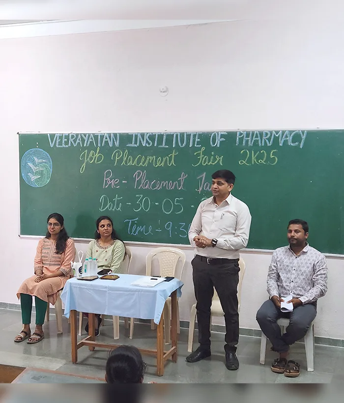 Campus Pre-Placement Talk at Veerayatan Institute of Pharmacy